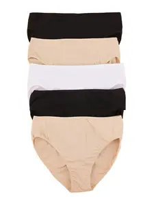 Trendyol Curve Nohavičky  telová / čierna / biela