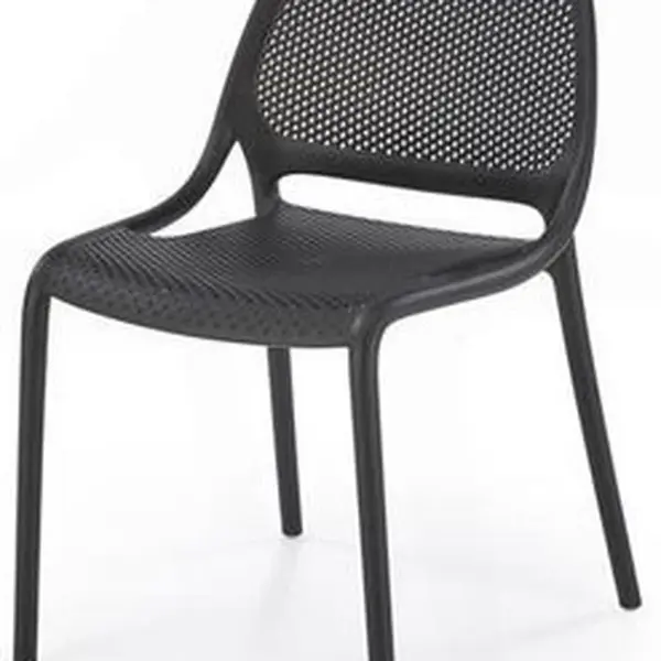 HALMAR Plastová židle K532 černá