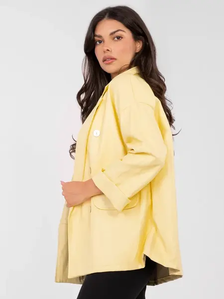 Žlutý oversize blazer