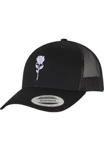 Černá kšiltovka Rose Retro