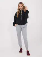 Černá mikina na zip