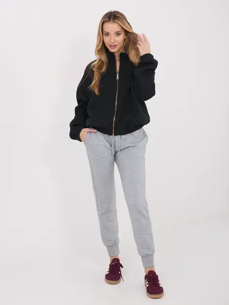 Černá mikina na zip