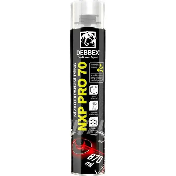 Pěna nízkoexpanzní, NXP PRO70 DEBBEX, 870ml