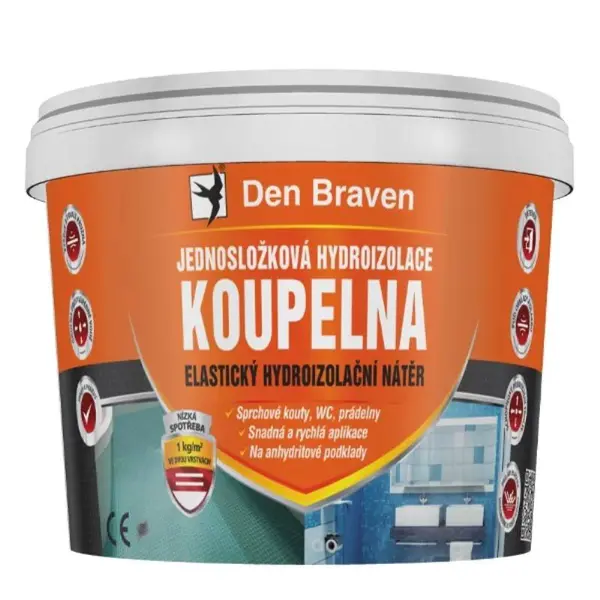 Hydroizolace jednosložková, KOUPELNA, 2,5kg