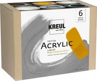 Sada akrylových barev Kreul Triton 6x750ml – Neutral Colors