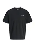 JACK & JONES Tričko 'JJEARCHIVE'  čierna / biela
