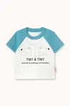 Tinycottons Detské bavlnené tričko Tinycottons TINY&TINY GRAPHIC BABY TEE