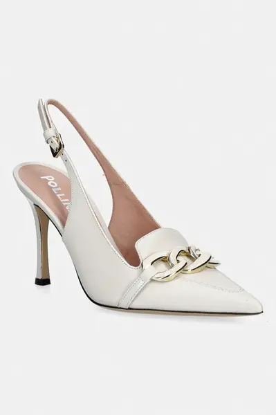 Kožené lodičky Pollini