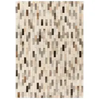 KOŽENÝ KOBEREC, 120/170 cm, šedá