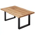 Linea Natura KONFERENČNÍ STOLEK, černá, barvy dubu, dřevo, kov, 110/70/45 cm