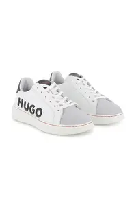 HUGO Detské kožené tenisky HUGO