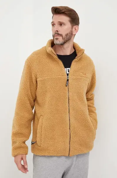 Bunda Fila pánská, béžová barva, přechodná