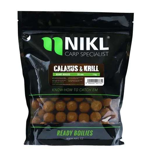 Nikl boilie ready calanus & krill - 1 kg 24 mm