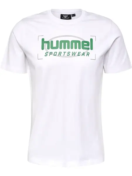Hummel Tričko 'Harry'  trávovo zelená / čierna / biela