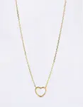 ENAMEL Copenhagen Necklace, Organic Heart 925S/GP/M