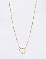 ENAMEL Copenhagen Necklace, Organic Heart 925S/GP/M