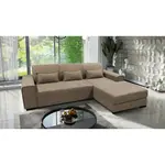 MID.YOU ROHOVÁ SEDAČKA, textil, šedohnědá