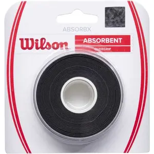 Wilson ABSORBX OVERGRIP 3 PACK Omotávka, černá, velikost