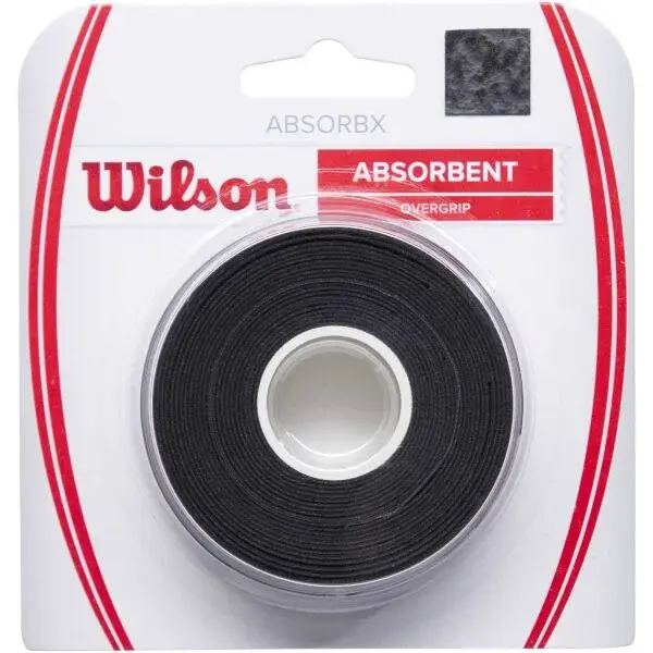 Wilson ABSORBX OVERGRIP 3 PACK Omotávka, černá, velikost