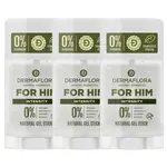 DERMAFLORA FOR HIM dezodorant gél INTENSITY 3ks