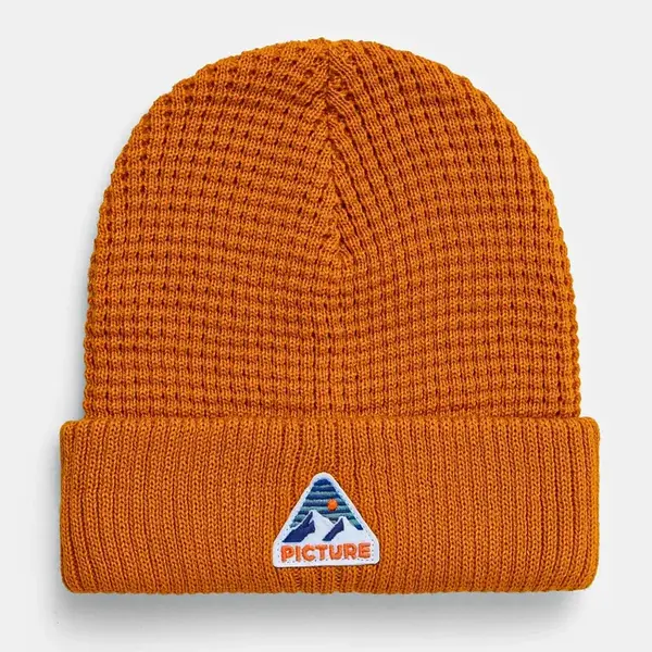 Čepice Picture Kuldo oranžová barva, z tenké pleteniny, B260