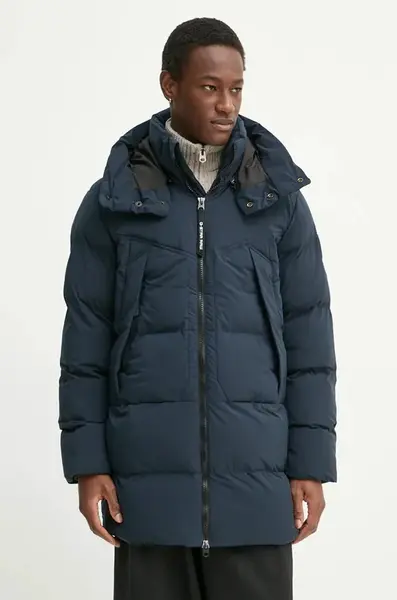 Bunda G-Star pánská, tmavomodrá barva, zimní, D25347-D518