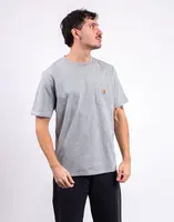 Tričko Carhartt WIP S/S Pocket T-Shirt Grey Heather