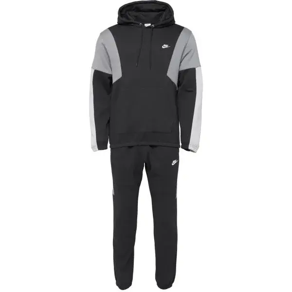 Nike M NK CLUB FLEECE HDED TRACK GX Pánska súprava, čierna, veľkosť