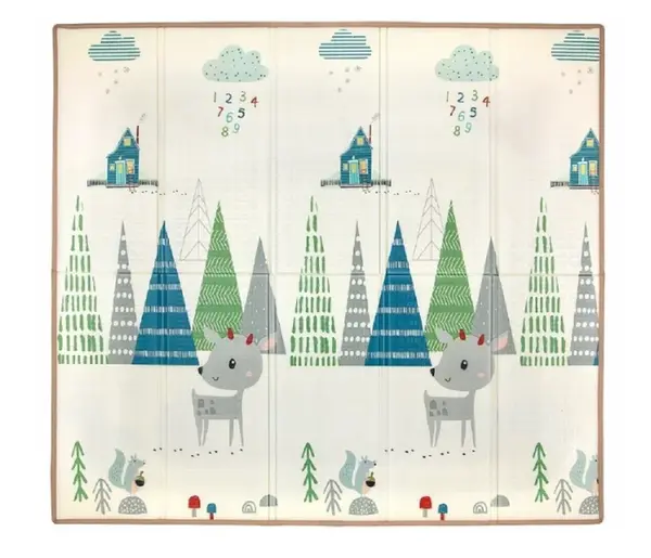 Milly Mally Skladacia penová podložka, 197 x 177cm - Play Deer