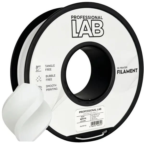 Professional Lab FG-P47-E1, 3D filament, PLA+, 1,75mm, 1000g, Biely (White)