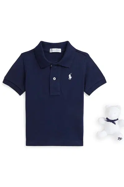 Dětské polo tričko Polo Ralph Lauren tmavomodrá barva, 320940294001