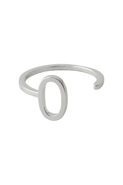 Stříbrný prsten Design Letters