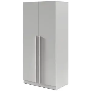 Šatní skříň Braga 3 (L/P) platinovo šedá