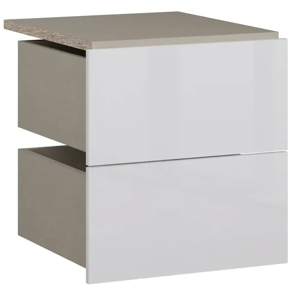 Zásuvky 2 ks Modulix Do Korpus 49,4 Biely Lesk