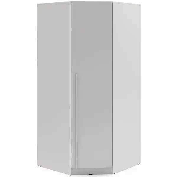 Skriňa Braga 4 (L/P) platinovo sivá