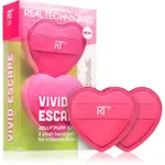 Real Techniques Vivid Escape All About that Base Puff Set houbička na make-up 2 ks