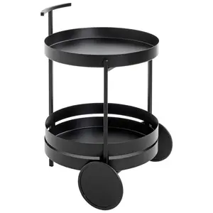 SERVÍROVACÍ VOZÍK, černá, 42/42/61 cm