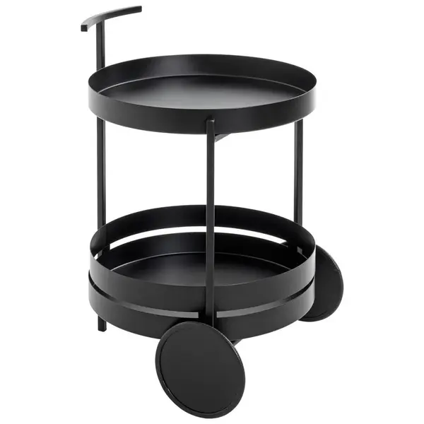 SERVÍROVACÍ VOZÍK, černá, 42/42/61 cm