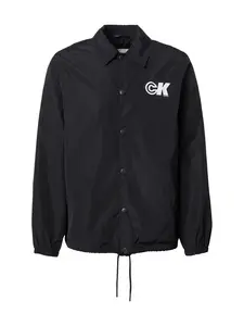 Calvin Klein Jeans Prechodná bunda  čierna / biela