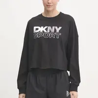 Bavlněné tričko s dlouhým rukávem Dkny