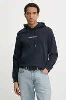 Mikina Guess Jeans pánská, tmavomodrá barva, s kapucí, s aplikací, M5RQ38 KCPR1