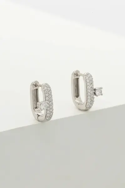 Stříbrné náušnice Guess JSBE04 548JW