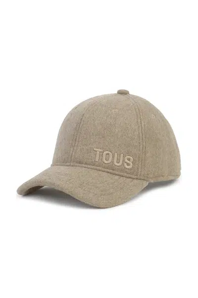 Vlněná kšiltovka Tous TEXTIL béžová barva, 2002138543