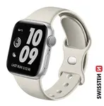 Swissten řemínek pro Apple Watch silikonový 38 / 40 / 41 mm, kamenně šedá