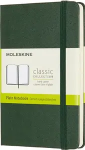 Zápisník MOLESKINE tvrdý čistý tm. zelený S