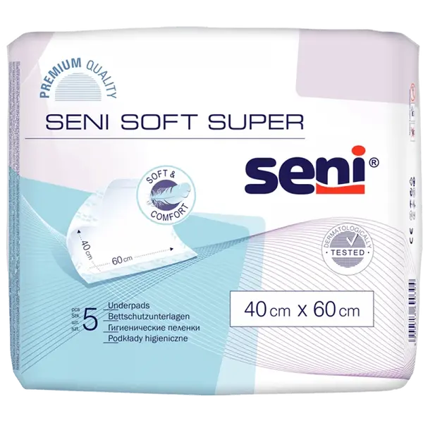 SENI Soft super podložky absorpční 40 x 60 cm 5 kusů