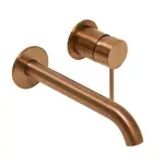 Umývadlová batéria SAT Aurum vrátane podomietkového telesa brúsená rose gold SATBAUR101BRG