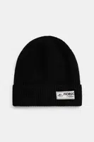 Čepice z vlněné směsi Fiorucci Knit Logo Beanie černá barva, vlněná, U01FPAHA216KN05BK01