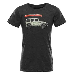 Dětské triko z nemačkavého materiálu alpine pro bigero 2 černá 152-158