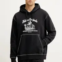 Bavlněná mikina adidas Originals Wabash pánská, černá barva, s kapucí, s potiskem, JP4483